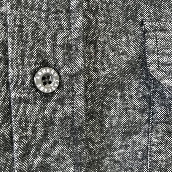 Cascade Armory LoLo Racks Limit Ed. Brushed Flannel Grey Men's Button-Up Size XL - Picture 6 of 14